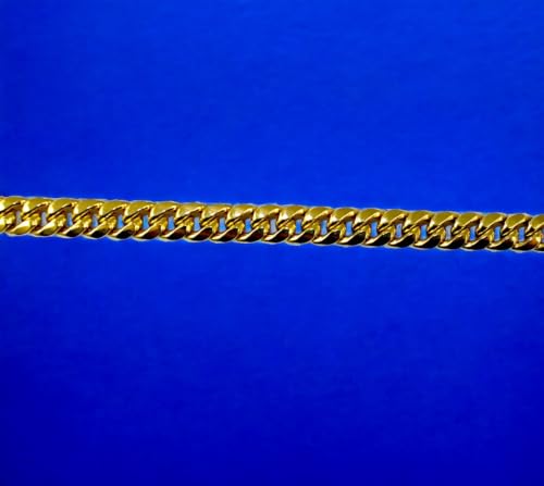 10K Yellow Gold Miami Cuban Necklace Bracelet Chain Men Women Jewelry 1.1g | 2mm | 7 Inches | MADE IN ITALY