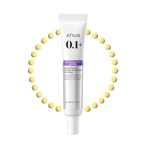 Anua Retinol 0.1 Caffeine Revitalizing Eye Cream, 1.05 fl oz
