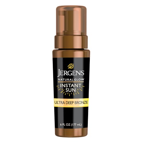 Jergens Natural Glow Instant Sun Body Mousse, Ultra Deep Bronze, 6 oz