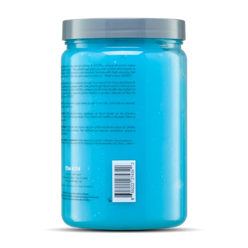 JOHNNY B. Mode Professional Hair Styling Gel, Long Lasting, Alcohol-free, No-flake formula