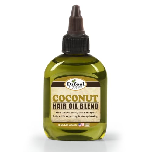 Difeel Coconut Hair Oil Blend - Travel Size 2.5 oz.