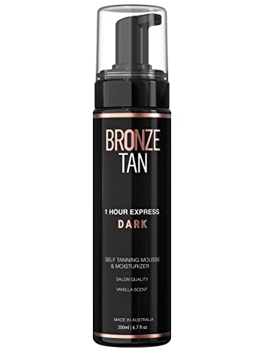 Bronze Tan Dark Self Tanner Mousse, Sunless Tanning Foam, 200 mL/6.7 fl oz
