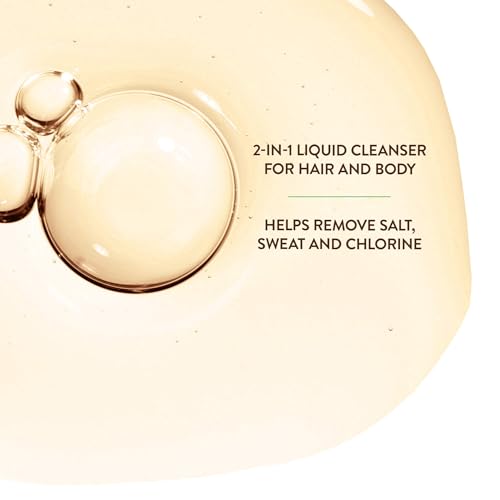 Babo Botanicals Swim & Sport Citrus Mint & Passion Fruit Shampoo & Wash - Purifying Cleanser for hair & body- Removes chlorine & sweat - For all ages - Scented with Citrus & Peppermint Oil - 16 Fl Oz