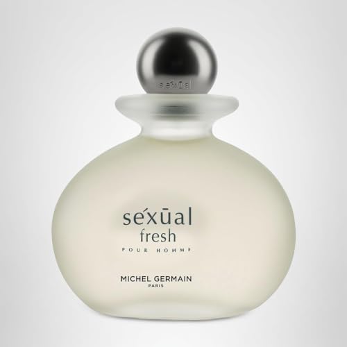 Michel Germain Sexual Fresh Pour Homme Eau de Toilette Spray Mens Cologne, Top Notes of Italian Bergamot, Cardamom, Coriander, Juicy Mandarin, 4.2 Fl Oz