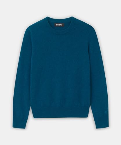 The Original Cashmere Crewneck Sweater Men's (US, Alpha, X-Large, Regular, Regular, Peacock Blue)