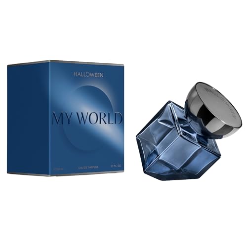 Halloween My World Eau de Parfum for Men, Woody Aromatic Perfume, 1.7 Fl Oz