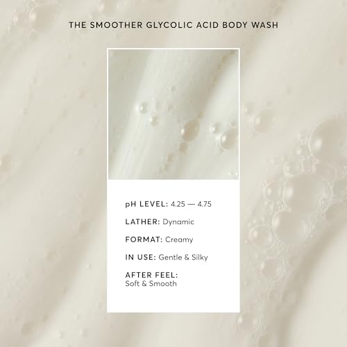 Naturium The Smoother Glycolic Acid Exfoliating Body Wash, Soft & Smoothing Cleanser, 16.9 oz