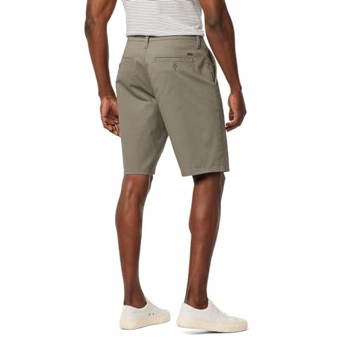 Levi Strauss Signature Gold Men's Casual Chino 10.5" Shorts, Silver Skies, 34W