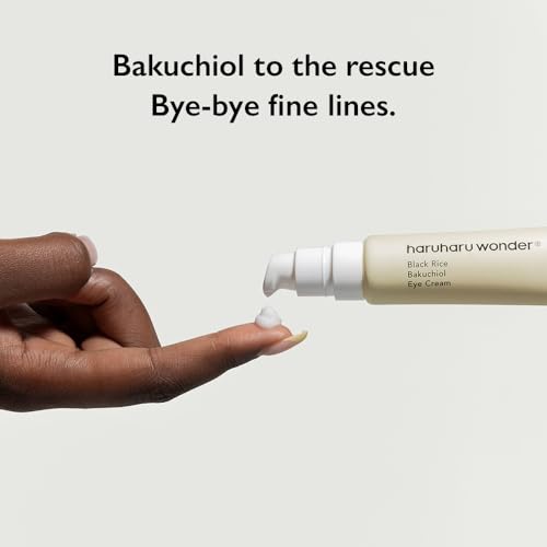 haruharu Black Rice Bakuchiol Eye Cream, 0.67 fl.oz, Wrinkle Care, Vegan