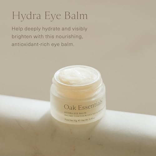 Oak Essentials Hydra Eye Balm, Balm-to-Oil Under Eye Cream, 0.35oz