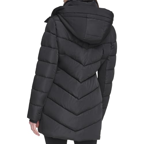 Calvin Klein Women's Outerwear Jacket,Black,L