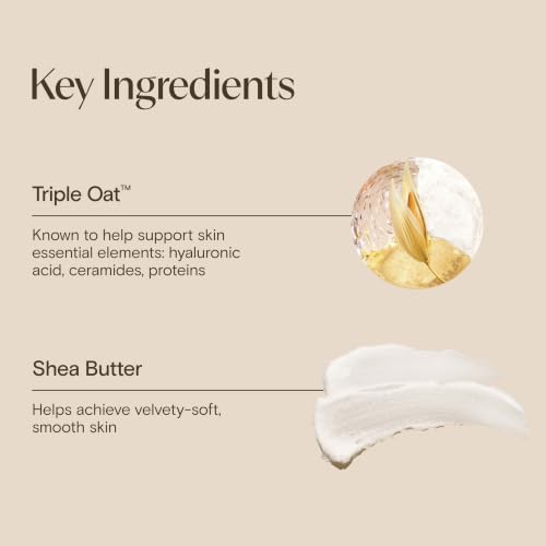 Aveeno Skin Relief Moisturizing Body Lotion Heals Very Dry, Sensitive Skin, Fast-Absorbing Lotion with Soothing Triple Oat & Shea Butter Formula, Fragrance Free Lotion, Non-Comedogenic, 33 Fl Oz