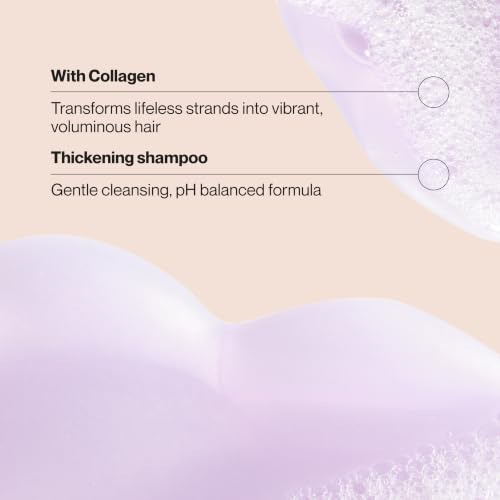 Suave Professionals Thickening Shampoo Collagen Infusion for Fine Hair Volumizing Shampoo 12.6 oz
