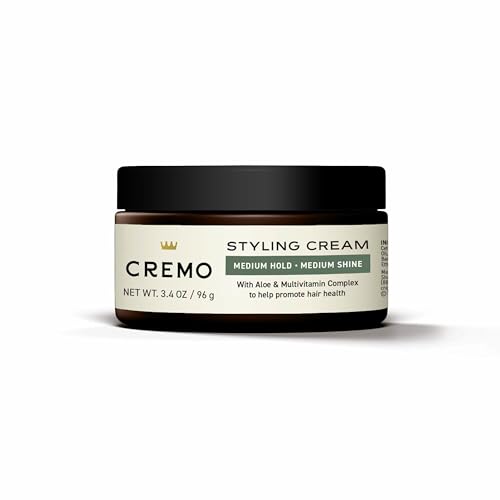 Cremo Hair Styling Cream, Premium Barber Grade Hair Products, 3.4 Oz