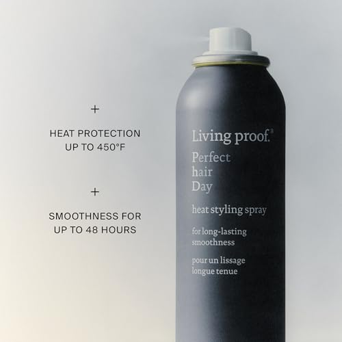 Living Proof Perfect Hair Day Heat Styling Spray – Smoothness for 48 Hours, Heat Protection up to 450°F, Ultra-Fine Mist for Damp or Dry Hair, 5.5 oz