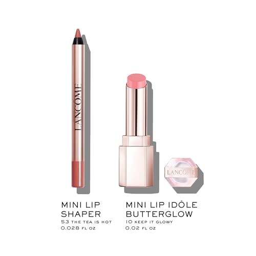 Lancôme Lip Idôle Duo Gift Set,Tinted Lip Balm & Long Lasting Waterproof Liner, Buildable Color & Moisture, Creamy Matte Pencil Shapes & Contours, Formulated with Shea Butter, Jojoba Oil & Ceramides
