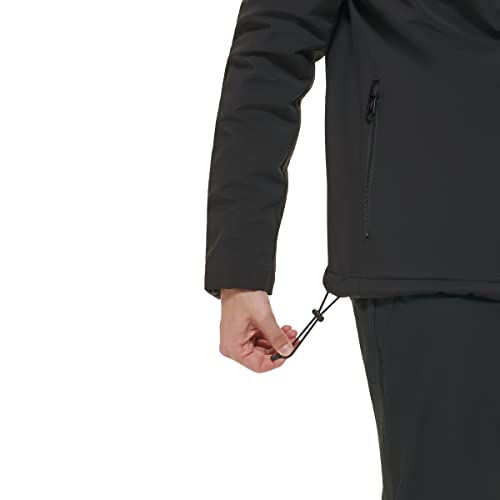 Calvin Klein Men's Shepra Lined Soft Shell Jacket, Black, Medium