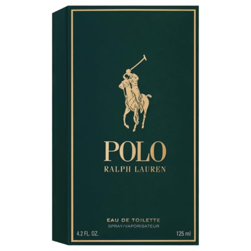 Ralph Lauren Polo Eau de Toilette Woody Spicy Cologne for Men - 4.2 Fl Oz