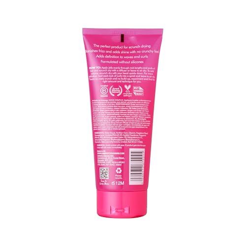 Umberto Giannini Curl Jelly Scrunching Jelly 6.7 fl Oz - Frizz Solution Defining Hair Gel for 2a-4c Curly, Wavy, Coily Hair - Vegan & Cruelty-Free