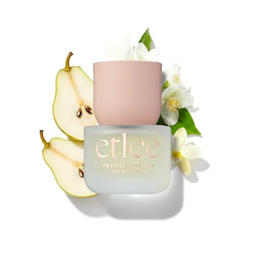 ETLEÉ French Vanilla Eau de Parfum 1.01oz, Long Lasting Perfume Inspired by Kay Vanilla 28, Oriental Notes With Pear, Musk, Amber, Rose, Lily, Patchouli & Sandalwood, Luxury Fragrance for Women & Men