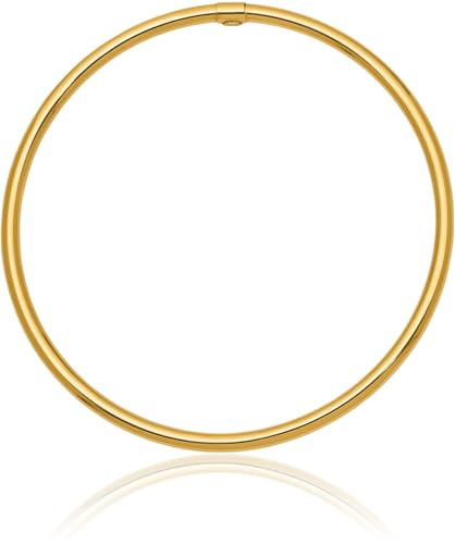 IceCarats 14K Yellow Gold Round Slip On Bangle Bracelet, 8.25 inch