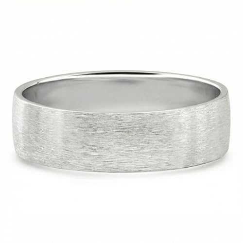 P3 POMPEII3 Pompeii Men's Brushed Wedding Anniversary Band 14k Gold or Platinum - Size 10.5