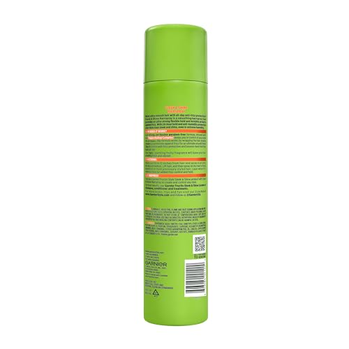 Garnier Fructis Sleek & Shine Hairspray, Provides 24-Hour Anti-Humidity and Frizz Control, Extra Strong Hold, Infused with Bamboo Extract for Ultra-Smooth Hair, 8.25 oz (Packaging May Vary)