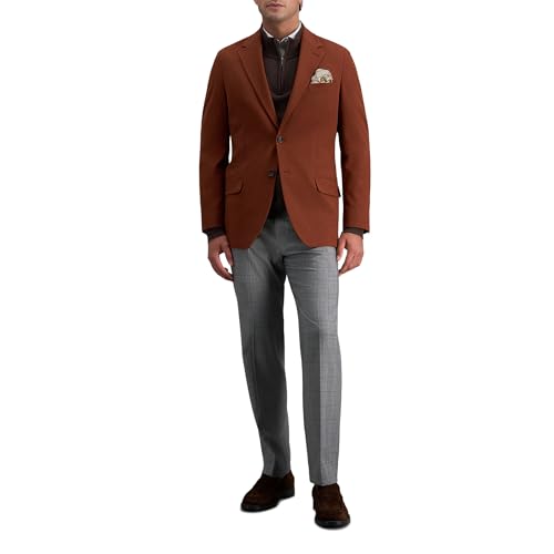 Haggar Mens JMH Premium Tailored Fit Sport Coat - 46 Regular Brick