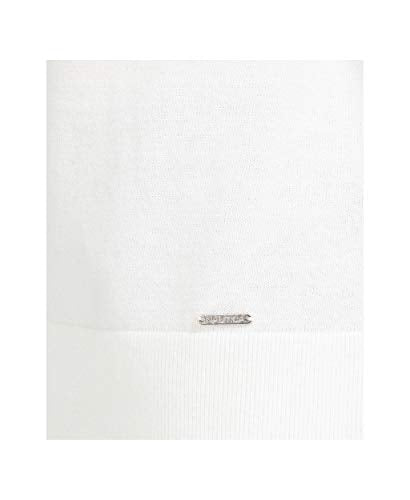 Nautica Women's Classic Soft Cotton Boat Neck Sweater, Marshmallow, Small