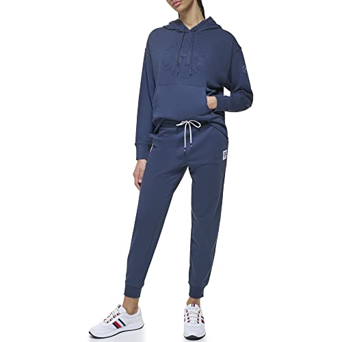 Tommy Hilfiger women's Sport Hoodie, Navy, S