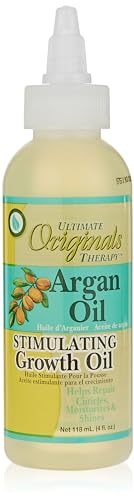 Originals by Africa's Best Therapy Argan Oil Stimulating Growth Oil, Penetrates & Rejuvenates Hair, Scalp, Nails and Skin, All Day Long Moisturizing & Conditioning, 4oz Bottle