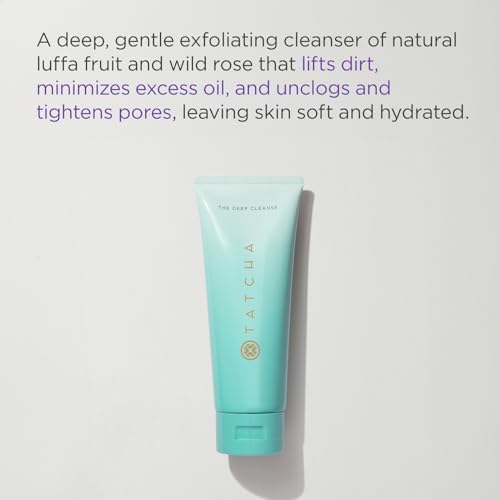 TATCHA The Deep Cleanse, Gentle Exfoliating Face Wash with Wild Rose