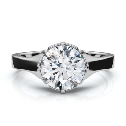 P3 POMPEII3 Pompeii Men's 1 1/2Ct Round Diamond Signet Ring 14k Gold or Platinum Lab Grown - Size 7.5 (E/F,VS1-VS2)