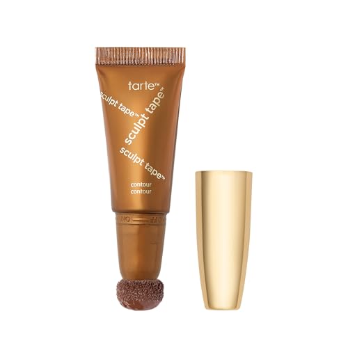 tarte sculpt tape contour – Lightweight Cream Bronzer with Shea Butter for Blendable, Buildable Contour & Natural Looking Sculpted Glow, Vegan & Cruelty-Free, travel size, cool bronze