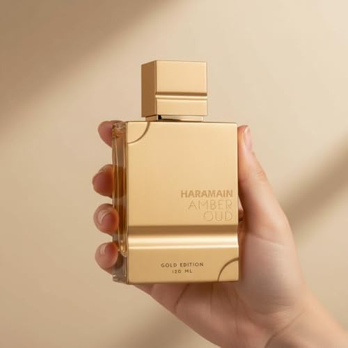 Al Haramain Amber Oud Gold Edition Eau De Parfum Spray 120ml (4 oz) - Unisex Arabian Perfume for Women & Men, Long-Lasting Amber Cologne with Refreshing & Sweet Fragrance
