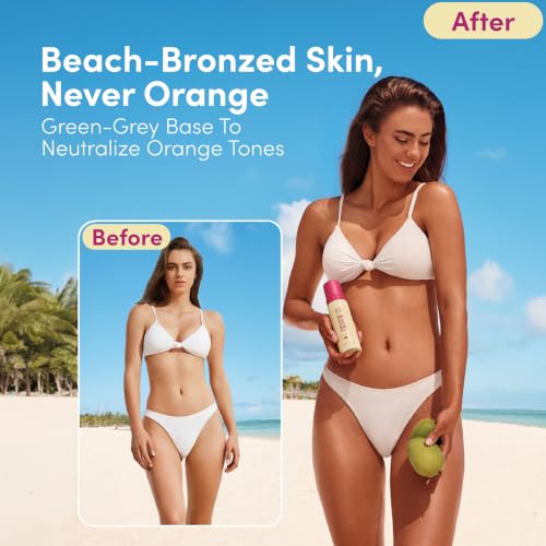 Coco & Eve Self Tanner Foam Kit - (Medium) Streak-Free Sunless Tanning Mousse, Tropically Scented Natural Looking Tan With Mitt Applicator, Vegan, Cruelty Free | Sunny Honey Bali Bronzing, 6.7 fl oz