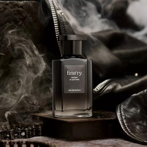 Fine'ry Cologne for Men Woody Smoke & Leather Eau De Parfum (2oz)