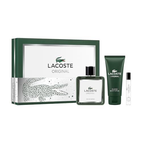 Lacoste Original 3 Piece Eau de Parfum Gift Set (Two Eau de Parfum Sprays, Shower Gel
