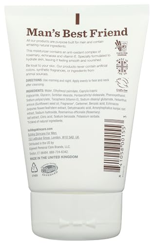 BULLDOG Mens Skincare and Grooming Face Moisturizer Age Defense, 3.3 Fluid Ounce