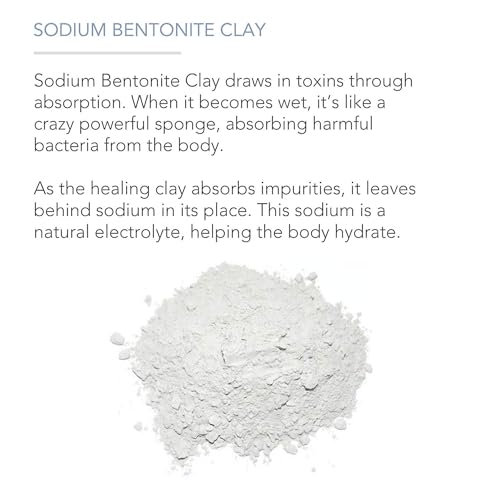 Pure Body Naturals Bentonite Clay Powder, Indian Healing Clay, 8 oz