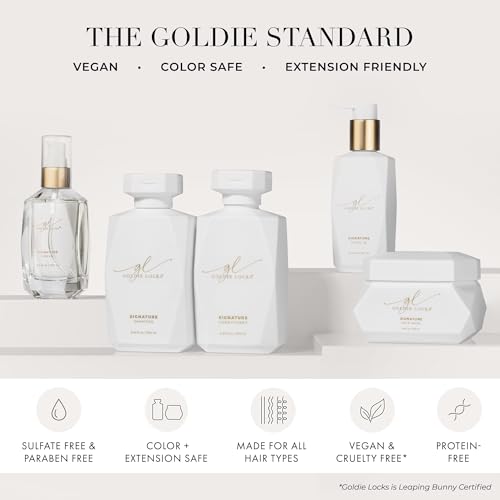 Goldie Locks Signature Hair Serum - Anti-Frizz and Humidity Control - Lightweight Shine Enhancer - Safe for Extensions and Color-Treated Hair - Protein-Free - 1.7 fl oz