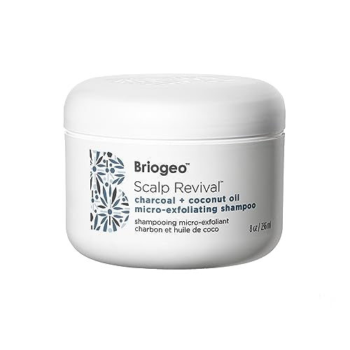 Briogeo Scalp Revival Charcoal + Coconut Oil Micro-Exfoliating Shampoo | Sulfate-Free Scalp Scrub for Dry, Itchy, or Oily Scalp | Detoxifying & Hydrating | Vegan & Cruelty Free | 8 oz