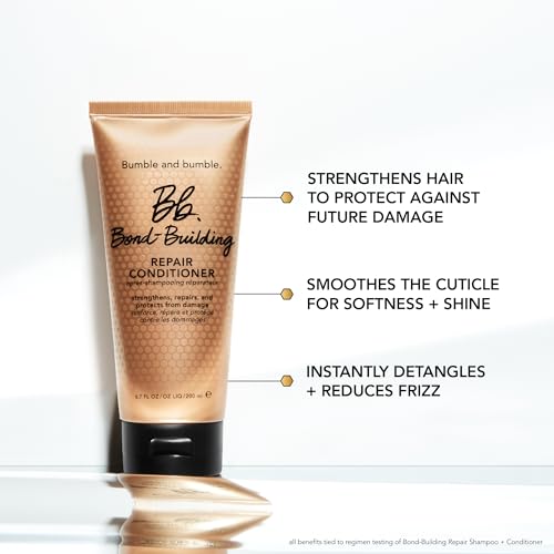 Bumble and bumble. Bond-Building Hair Repair Conditioner | Strengthens and Prevents Breakage | Smooths Frizz, Adds Shine | For Damaged Curly, Wavy, Straight Hair Types, 6.7 Fl Oz