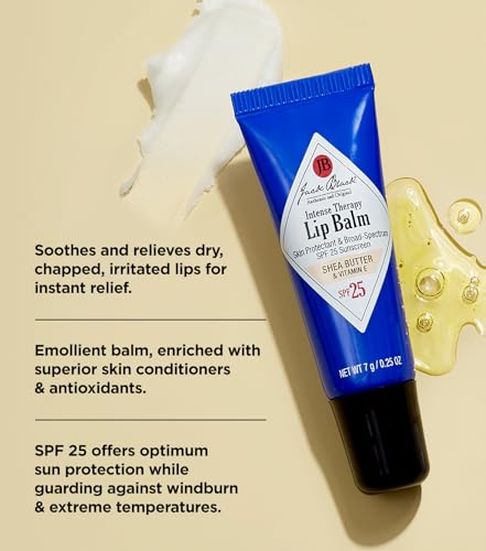 Jack Black, Intense Therapy Lip Balm SPF 25, 0.25 Ounce (Pack of 1)
