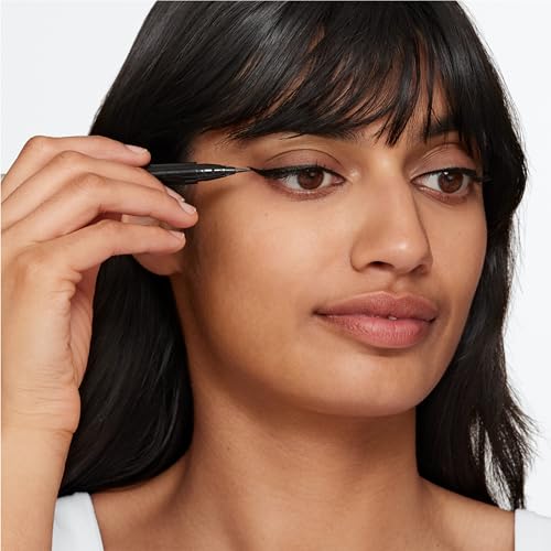Clinique High Impact Easy Liquid Eyeliner | Waterproof, Long Lasting, Smudge Resistant + Safe For Sensitive Eyes, Black, 1 Count