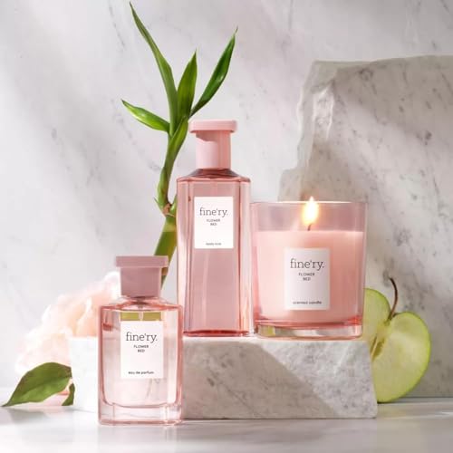 Fine'ry Flower Bed Peony Apple Eau de Parfum - Long-Lasting Perfume for Women - Lush Peony, Green Apple & Blooming Jasmine - Floral, Fresh, Full Size Hair & Body Fragrance, Gift for Her (60mL)