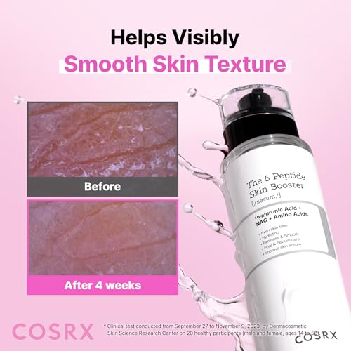 COSRX 6X Peptide Collagen Skin Booster Toner Serum for Dull Skin, 5.07 oz