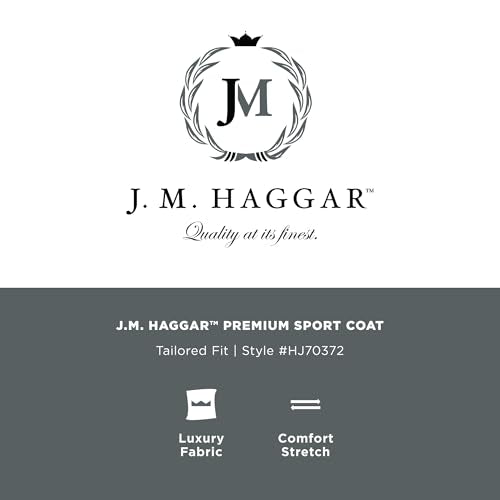 Haggar Mens JMH Premium Tailored Fit Sport Coat - 46 Regular Brick