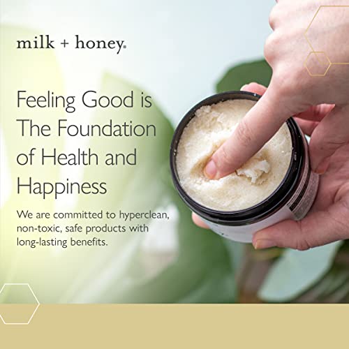 milk + honey Exfoliating Body Polish No. 5-Sea Salt & Sugar Body Scrub,7oz