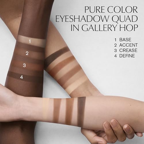 Estée Lauder The Essential Eyeshadow Quad Long-Lasting Palette | Shape, Sculpt, Magnify, Après Spree, 0.14 Ounce